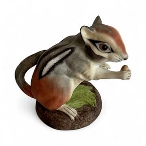 Boehm Sitting Chipmunk 400-84 Vintage‎ Porcelain Edward Marshall